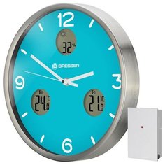 Часы Настенные Bresser Mytime Io Nx Thermo/hygro, 30 См, Голубые 76463 Bresser
