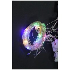 Гирлянда Нить "Роса" 0,8 м, 14 цветных LED, на батарейках China Dans International