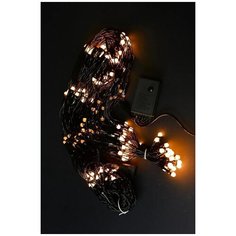 Светодиодная гирлянда занавес "Сетка" 3x0,7м, 192 белых теплых LED ламп China Dans International