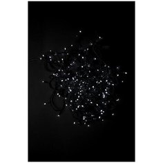 Гирлянда светодиодная Нить, 16,5 м, 220В, шнур зелёного цвета, 200 LED белых холодных диодов, 8 режимов работы, IP20 China Dans International