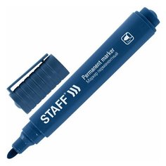 STAFF Маркер перманентный Basic budget PM-125, 11 шт, синий
