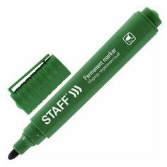 STAFF Маркер перманентный Basic budget PM-125, 12 шт, зелeный
