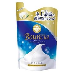 COW Сливочное жидкое мыло Bouncia для рук и тела с нежным свежим ароматом мягкая упаковка 400 мл.