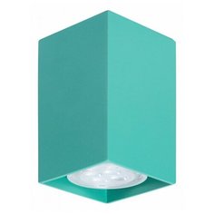Спот TopDecor Tubo6 SQ P1 24, кол-во ламп: 1 шт., цвет арматуры: зеленый, цвет плафона: зеленый