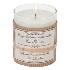 Ароматическая свеча Durance Perfumed Candle Black Leather, 180 г (черная кожа)