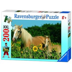 Пазл Ravensburger Лошади в подсолнухах (12628), 200 дет.