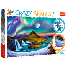 Пазл Trefl Crazy Shapes Северное сияние над Исландией, 600 дет. TR11114