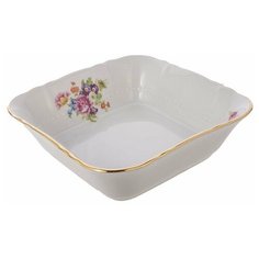 Салатник 17 см квадратный Leander "Соната /Полевой букет" / 200329