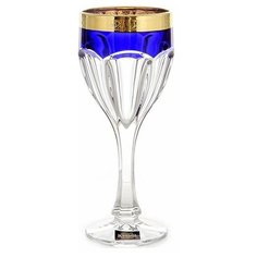 Бокалы для красного вина 290 мл 6 шт Crystalite Bohemia "Сафари /Синие" / 104970