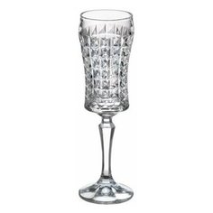 Бокалы для шампанского 120 мл 6 шт Crystalite Bohemia "Диаманд /Без декора" / 152102