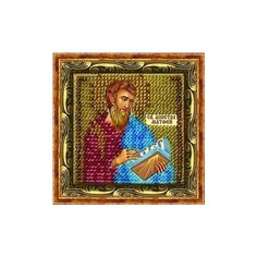 Набор для вышивания бисером Вышивальная мозаика "Святой Апостол и Евангелист", 6,5 х 6,5 см