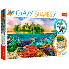 Пазл Trefl Crazy Shapes Тропический остров, 600 дет. TR11113