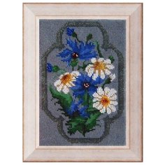 Набор для вышивания бисером Вышивальная мозаика "Полевые цветы", 16 х 24 см