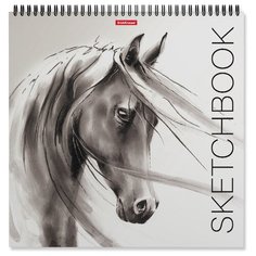 ErichKrause® Альбом для эскизов на спирали "Wild Horse" 297x297 мм, 40 листов арт.48036