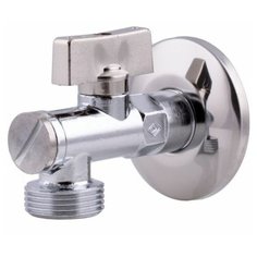 Кран шаровой угловой Bugatti Miami с фильтром 1/2"x3/4" (07900001)