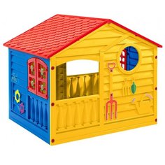 Игровой домик PALPLAY 360, цвет красный/синий/желтый