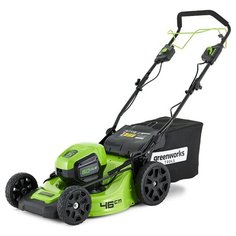 Газонокосилка самоходная аккумуляторная Greenworks GD60LM46SP, 60V, 46 см, бесщеточная, без АКБ и ЗУ