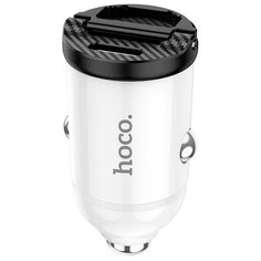 Автомобильное зарядное устройство HOCO NZ2 Link, 2*USB, белый
