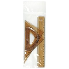 KOH-I-NOOR Набор чертежный малый 4 предмета (075095100000) коричневый