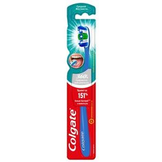Зубная щетка Colgate 360° Суперчистота всей полости рта, средняя, синий