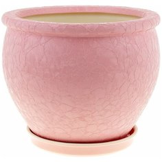 Кашпо Керамика ручной работы "Вьетнам", цвет: розовый, 10 л