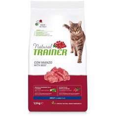 Сухой корм для кошек Trainer Natural Cat Adult, с говядиной 1,5 кг