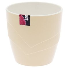 Кашпо JetPlast Грация 20 x 20 см кремовый