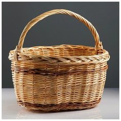 Корзина «Калина», 45×30×24/42 см, ручное плетение, ива 4443243 Сима ленд