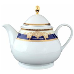 Заварочный чайник 1,2 л Thun "Яна /Синяя полоса с золотым вензелем" / 056387 Thun1794