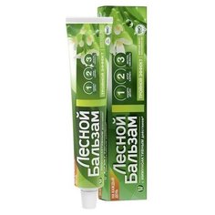 Зубная паста «Укрепление», с экстрактом алоэ- вера и белого чая, Лесной бальзам