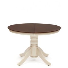 Стол обеденный TETCHAIR раскладной Cairo / Каир (CT4260), Античный белый/Тёмный Дуб