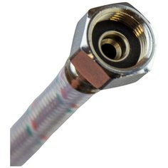 Гибкая подводка для воды 1/2" г/г 1,0м Cotali оплетка нержавеющая сталь с санитарным ПВХ покрытием