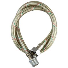Гибкая подводка для воды 1/2" г/ш 1,5м Cotali оплетка нержавеющая сталь с санитарным ПВХ покрытием