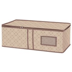 Рыжий кот Ящик универсальный для хранения вещей Black 312615 бежевый с орнаментом