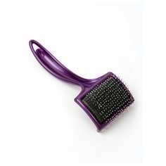 Пуходерка-расческа с каплями фиолетовая Triol