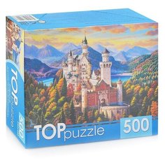 Пазлы 500 TOPpuzzle "Бавария. Замок Нойшванштайн Рыжий кот