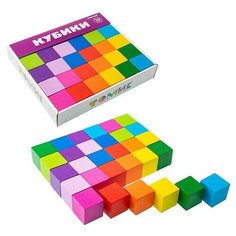 Кубики Цветные (30 шт Томик