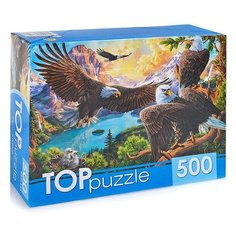 Пазлы 500 TOPpuzzle "Орлы в горах Рыжий кот
