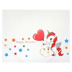 Папка на резинках UNICORNS, А4, 0.45мм, цвета ассорти Centrum