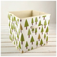 Короб для хранения «Ёлки», 27×27×27 см Сима ленд