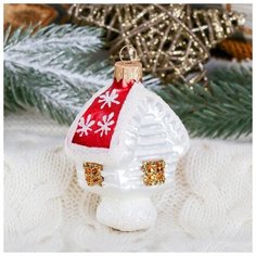 Ёлочное украшение "Домик лесной" 10 см микс Сима ленд