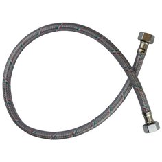 Гибкая подводка для воды 1/2" г/г 0,8м Cotali оплетка нержавеющая сталь с санитарным ПВХ покрытием