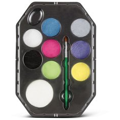 Набор красок для детского грима в палитре с кистью Snazaroo, 8 цветов