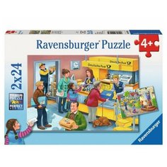 Ravensburger Пазл "Работающая почта" 2 х 24 шт. 09023