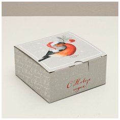 Складная коробка «Уютного Нового года», 15 × 15 × 7 см Сима ленд
