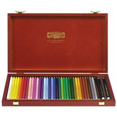 Карандаши Koh- I- Noor Polycolor, цветные, 36 цветов, грифель 3.8 мм, заточенные, деревянный ящик