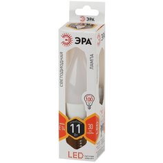 Лампа светодиодная свеча на ветру ЭРА LED 11Вт 2700К smd BXS-11w-827-E14 ERA