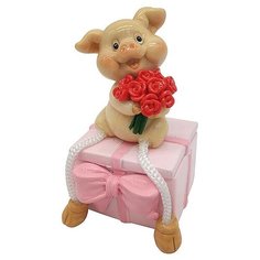 Шкатулка свинья 4х5х9см Snowmen