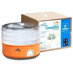 Сушилка для овощей и фруктов Ротор- Дива СШ 007-07, 3 прозрачных поддона, гофротара