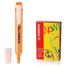 Текстовыделитель STABILO "Swing cool", оранжевый, линия 1-4 мм, 275/54 150918